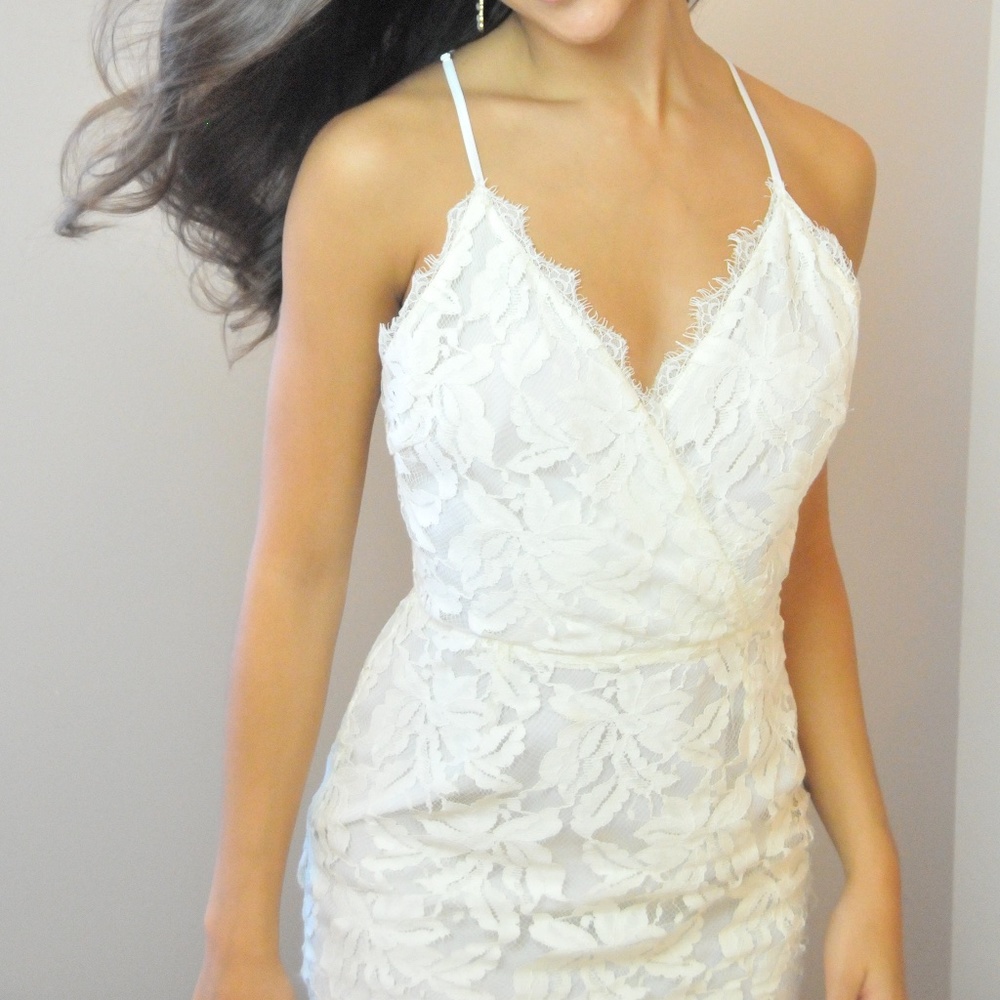 Cream Lace Dress Size XS